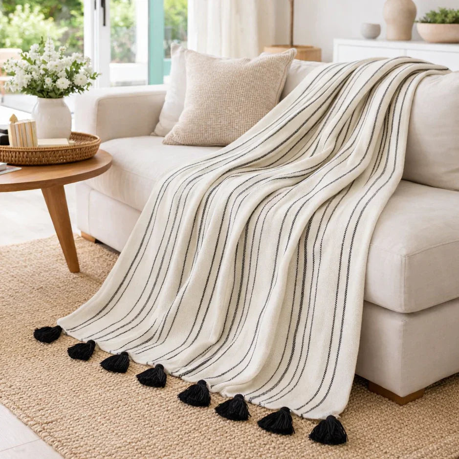 Handloomed 100% Alpaca Throw Blanket from Peru - Miska Collection