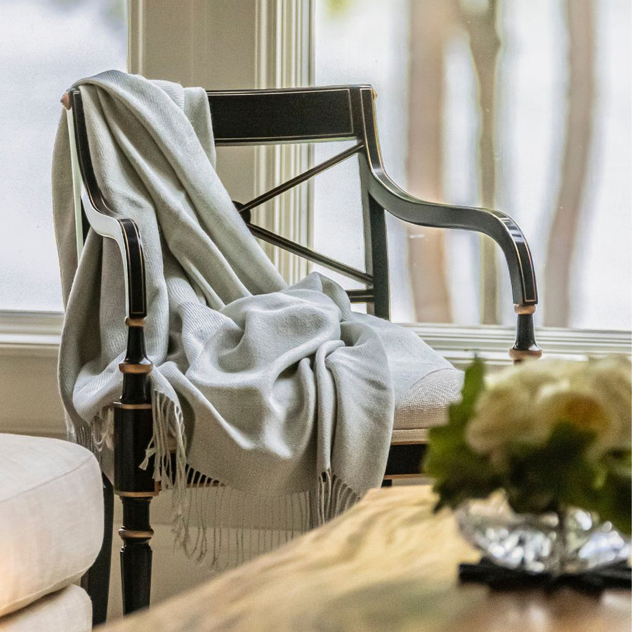 Handloomed 100% Undyed Baby Alpaca Throw Blanket from Peru - Wasi Collection
