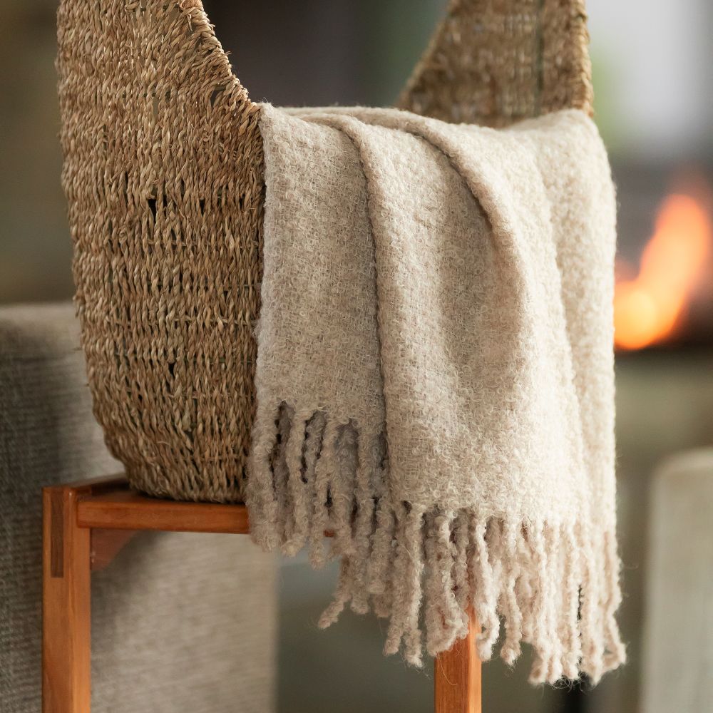 Bouclé Collection - Handloomed Luxury Alpaca Throw from Peru