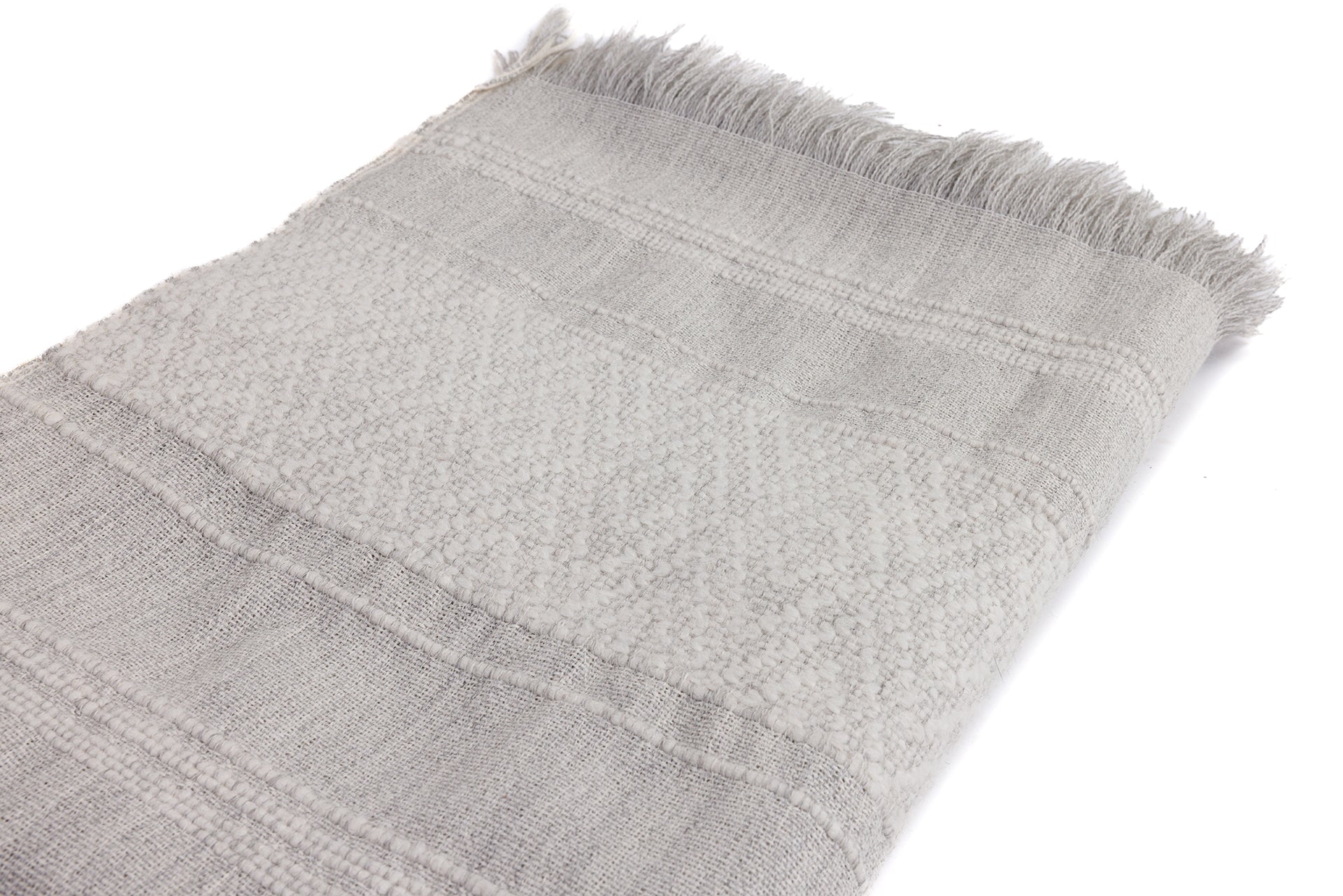 Allira Collection - Handloomed Alpaca - Gray & Ivory CloudHaven