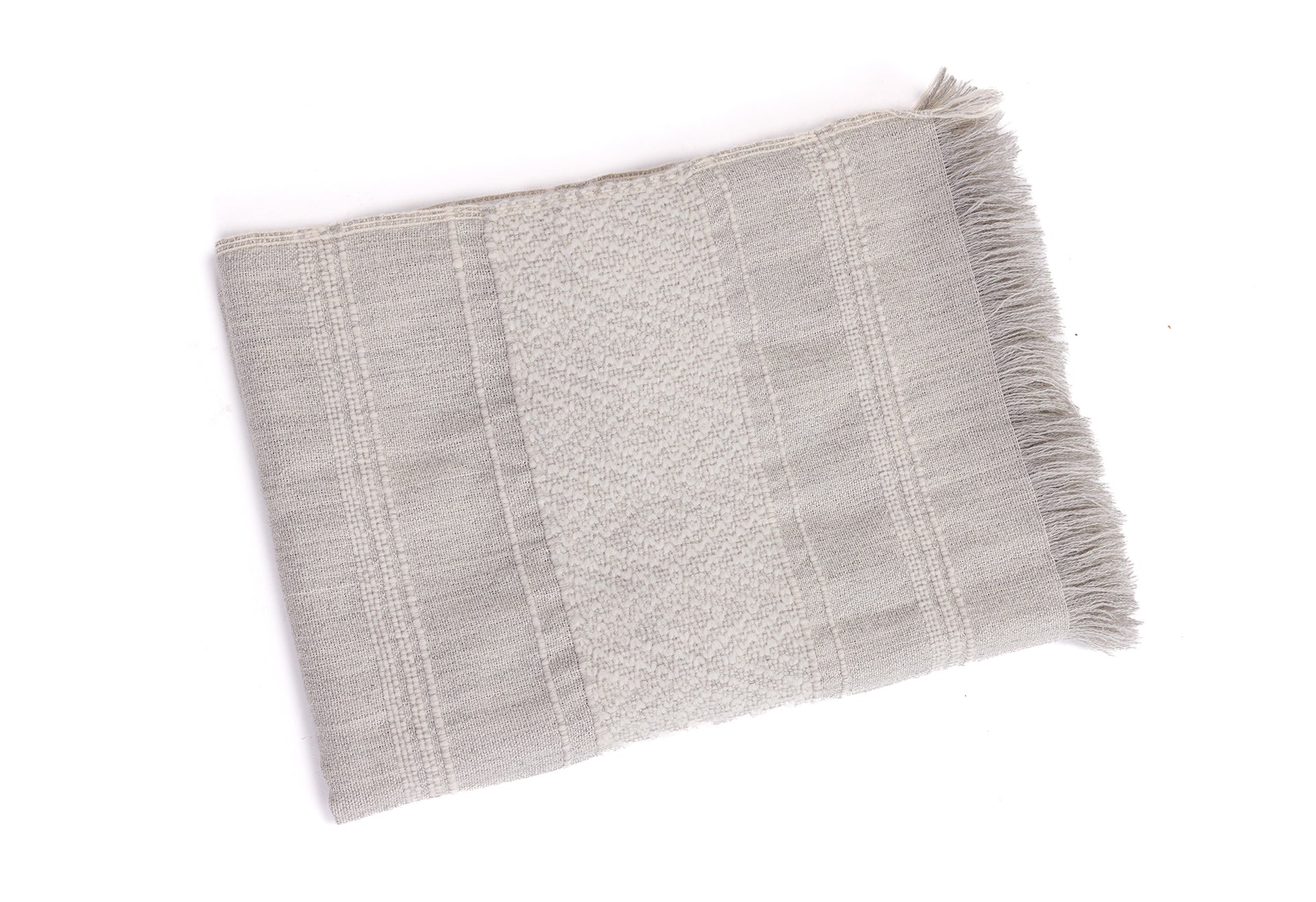 Allira Collection - Handloomed Alpaca - Gray & Ivory CloudHaven