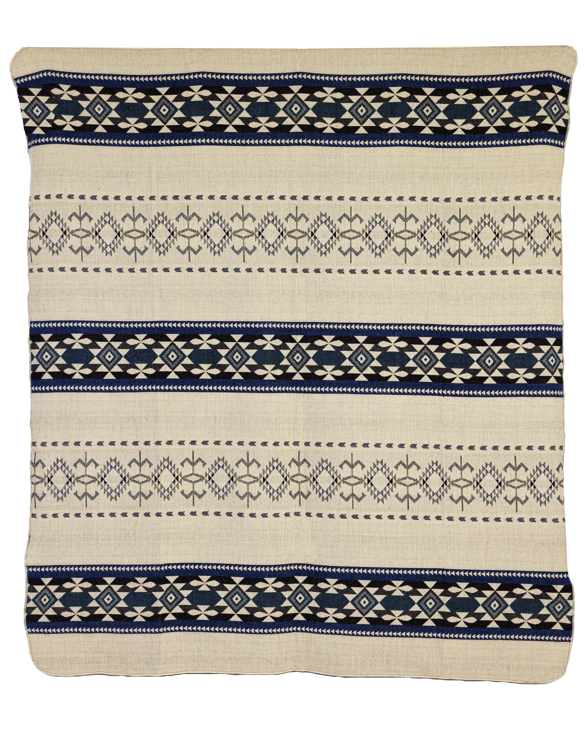 Yachana Collection - Geometric Blue Gray and Cream