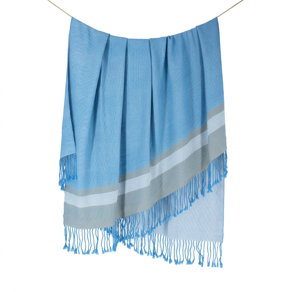 Adriatic Hour 100% baby alpaca reversible handloomed throw blanket, Pacha Collection, made in Peru