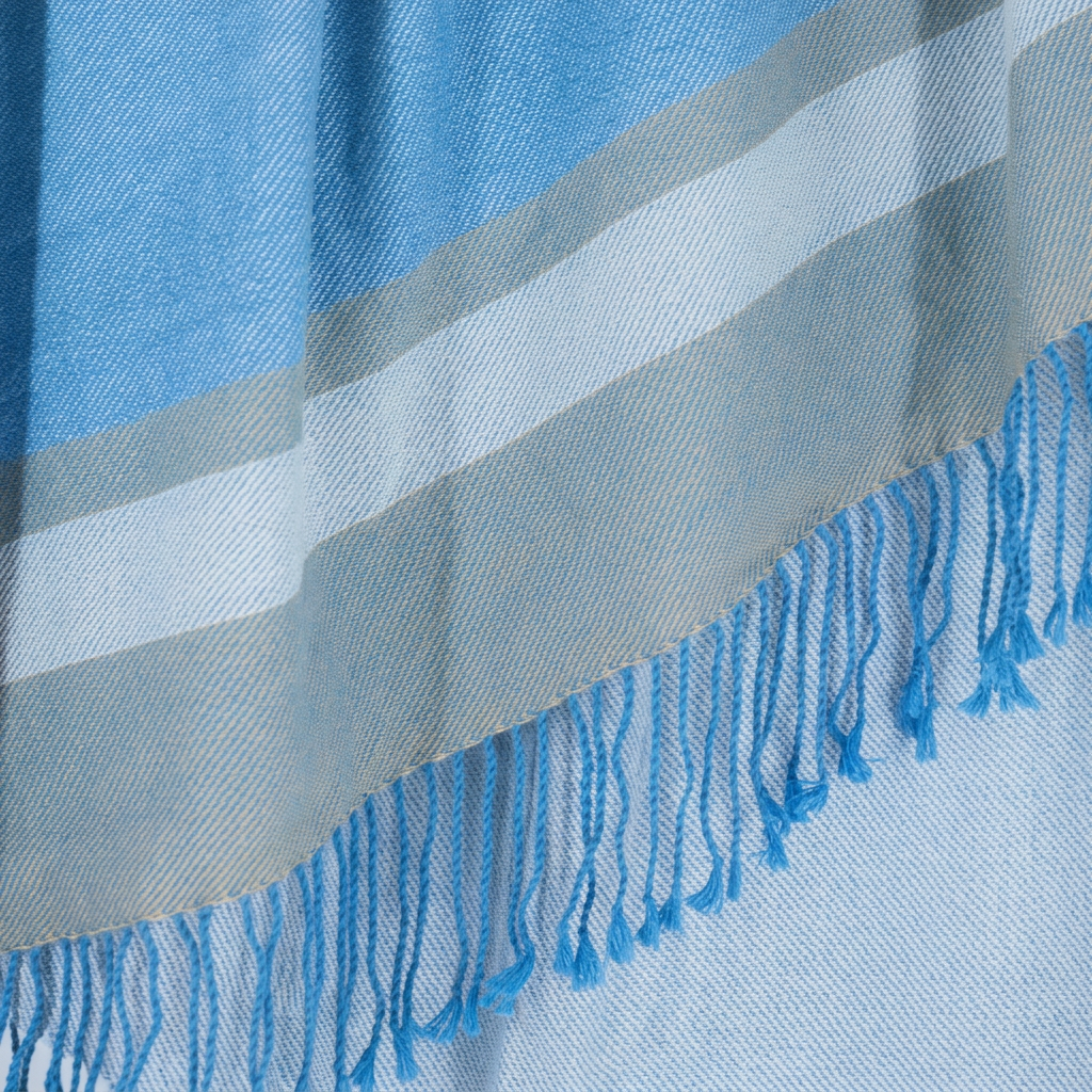 Adriatic Hour 100% baby alpaca reversible handloomed throw blanket, Pacha Collection, made in Peru