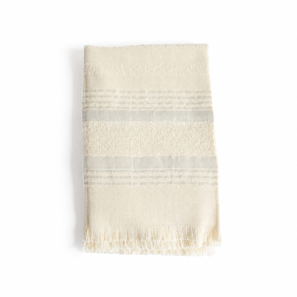 Silver & Ivory Moon Mist handloomed superfine alpaca throw blanket, Allira Collection, made in Peru