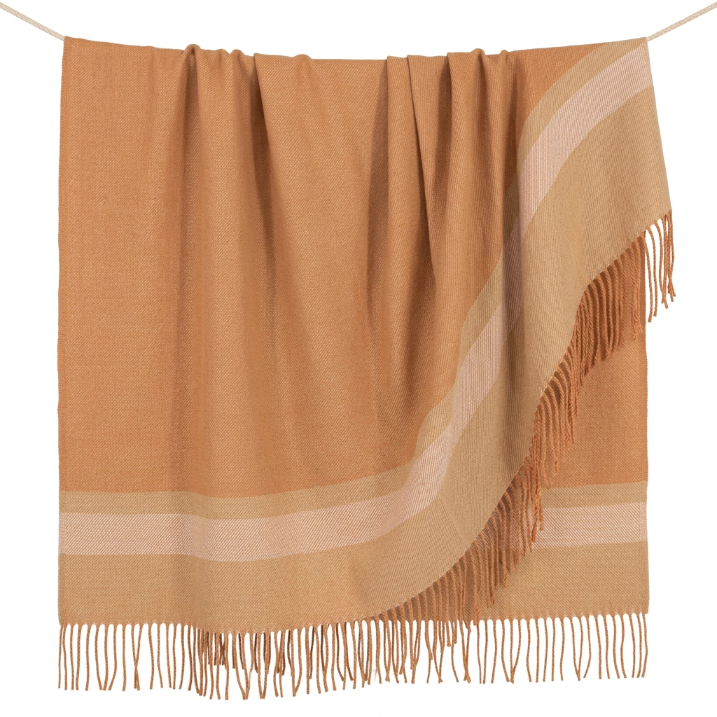 Canyon Dusk 100% baby alpaca reversible handloomed throw blanket, Pacha Collection, made in Peru