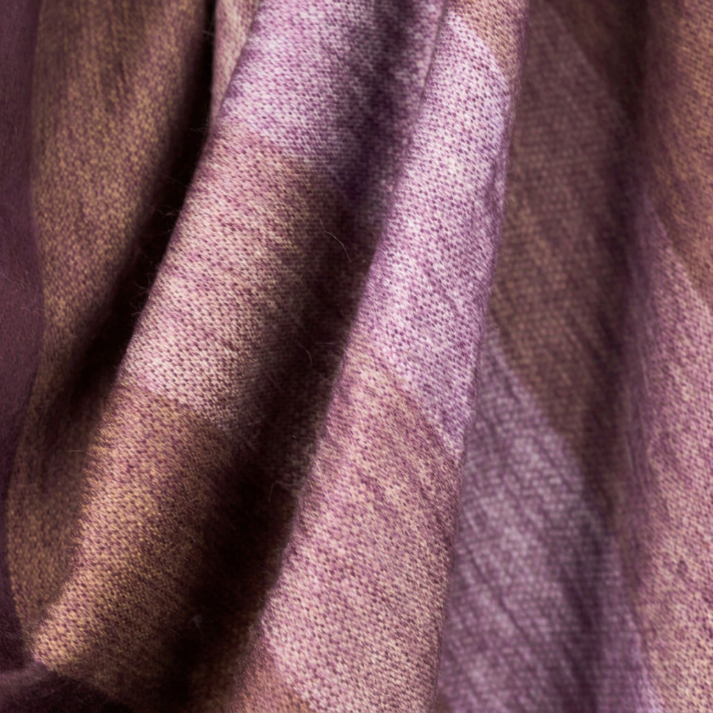 Deep Purple handwoven alpaca throw blanket, Nawi Collection, made in Ecuador