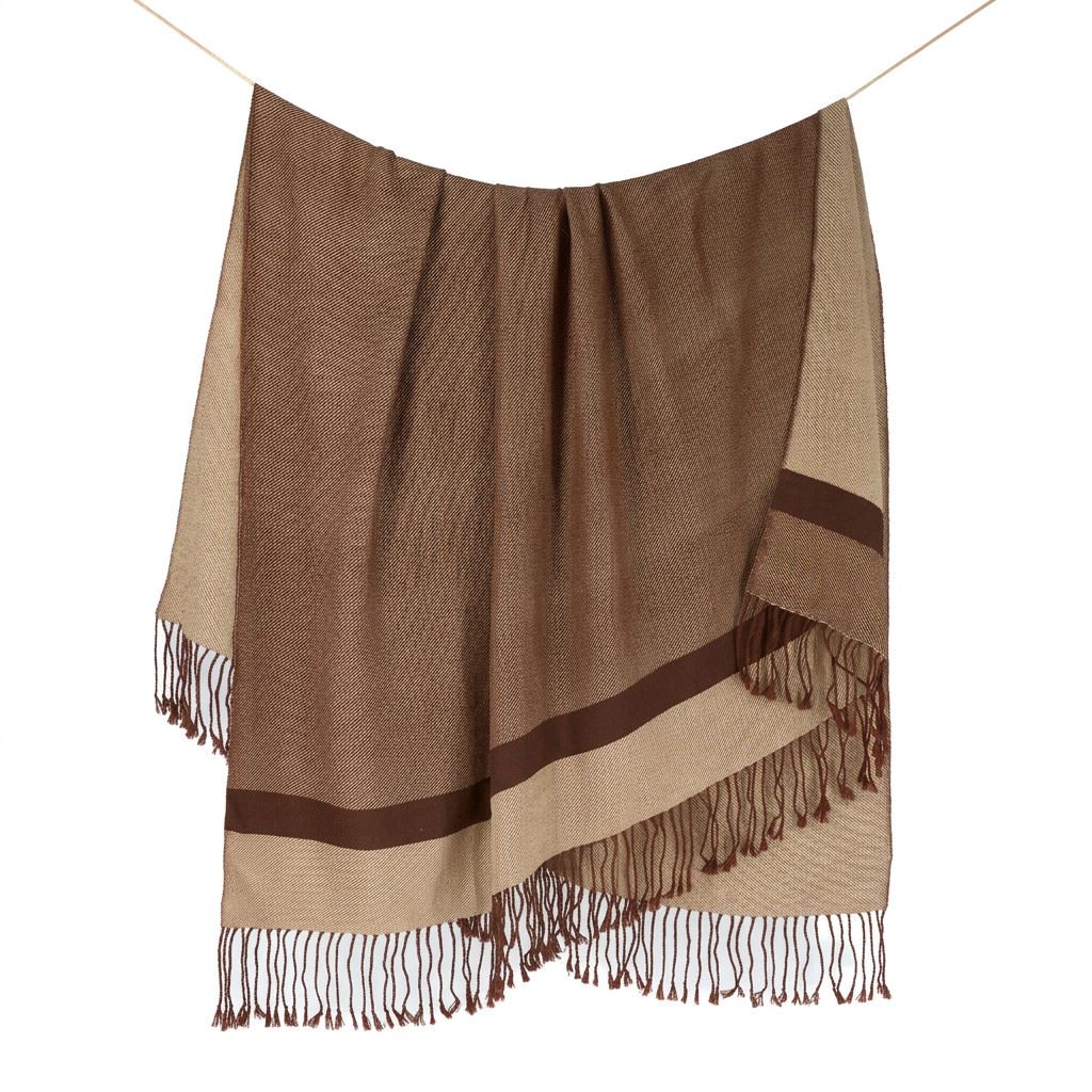 Spiced Earth 100% baby alpaca reversible handloomed throw blanket, Pacha Collection, made in Peru