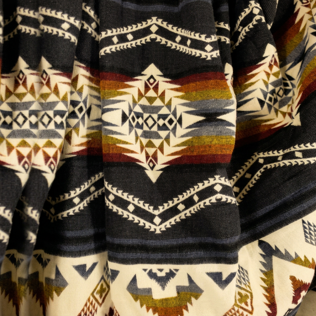 Square blanket close-up without white borders