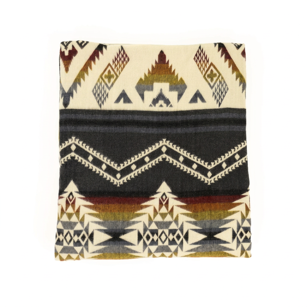 Square folded blanket photo