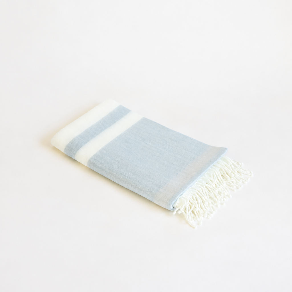 Square folded throw photo