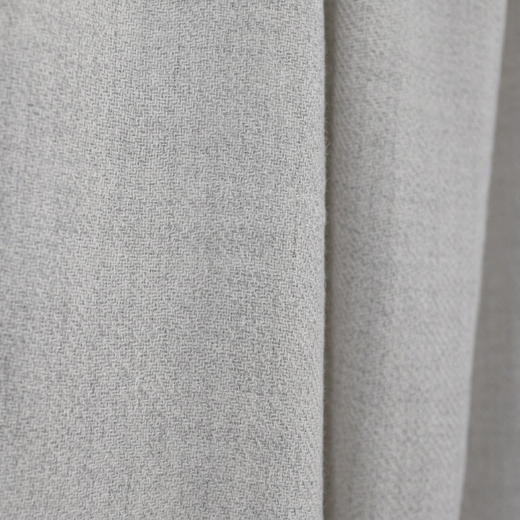 Square silver-gray blanket close-up