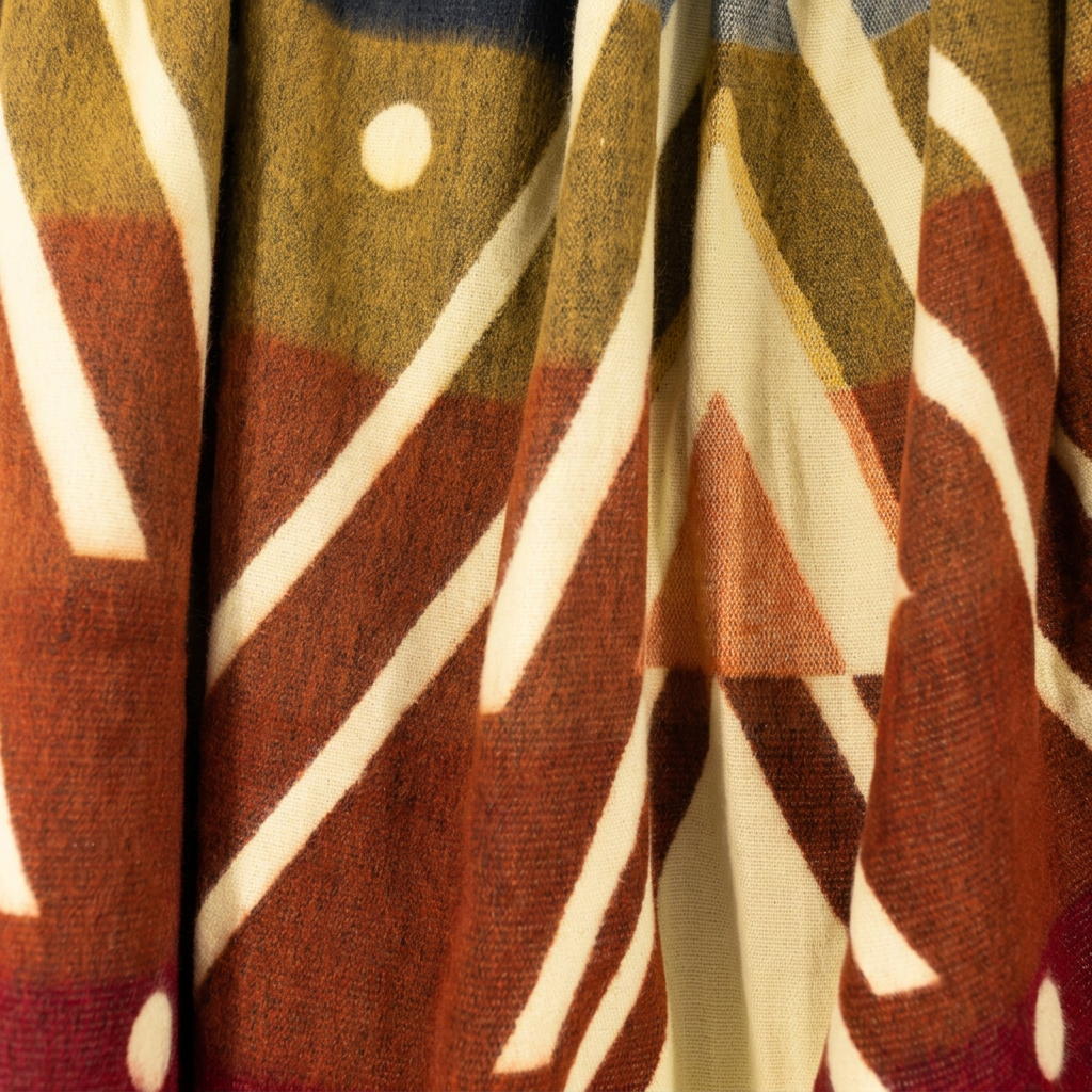 Square textile close-up without a white border