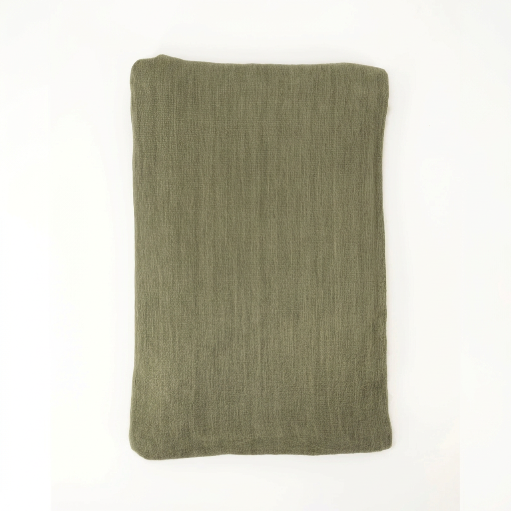 Khaki & Olive Green reversible handwoven alpaca throw blanket, Kani Collection, made in Ecuador